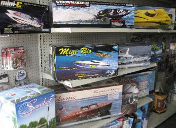 Performance Hobbies, remote control motor boats and sailboats